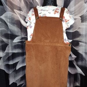 Corduroy dress and shirt